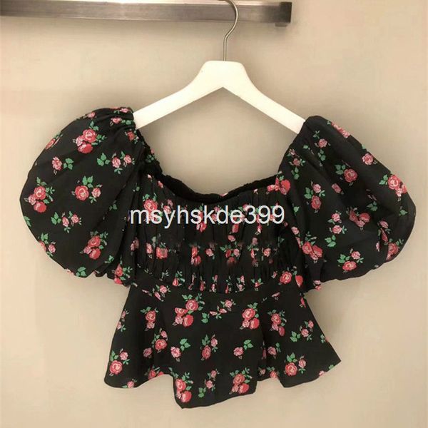 women's blouses & shirts niche spring and summer french broken flower sweet bubble short sleeve shirt women, White
women's blouses & shirts niche spring and summer french broken flower sweet bubble short sleeve shirt women, White