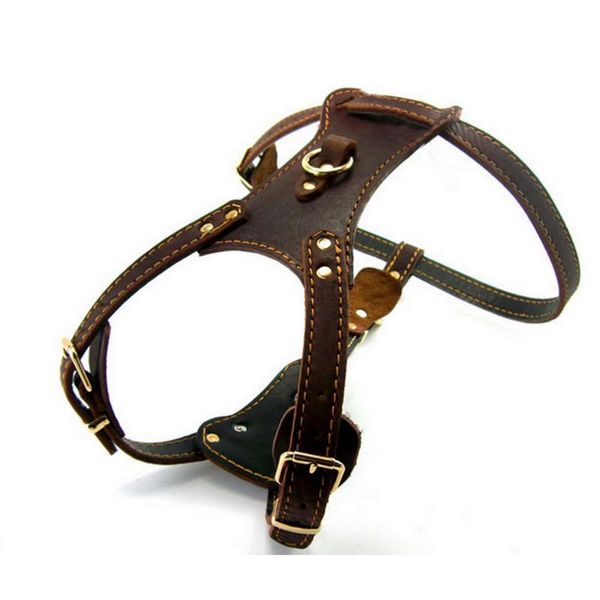 double-layer thick leather dog vest harness for medium and large dogs pet professional collar hand chest strap collars & leashes
double-layer thick leather dog vest harness for medium and large dogs pet professional collar hand chest strap collars & leashes