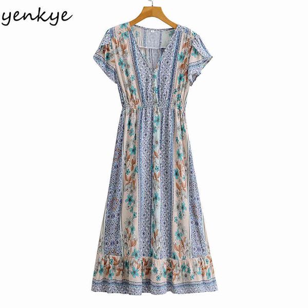 holiday summer dress women floral print v neck short sleeve vestido mujer a-line midi casual boho plus size 210430, Black;gray
holiday summer dress women floral print v neck short sleeve vestido mujer a-line midi casual boho plus size 210430, Black;gray