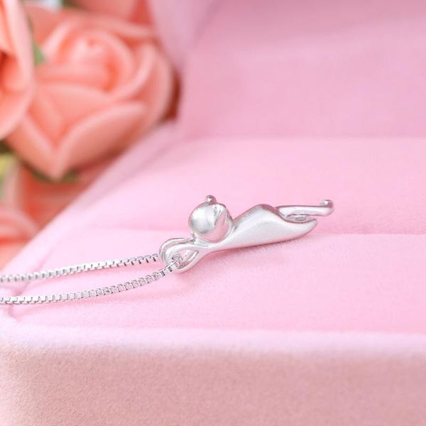 chains evimi 925 sterling silver necklace for women creative sweet cute cat accessories fashion party jewelry lover gifts wholesale
chains evimi 925 sterling silver necklace for women creative sweet cute cat accessories fashion party jewelry lover gifts wholesale