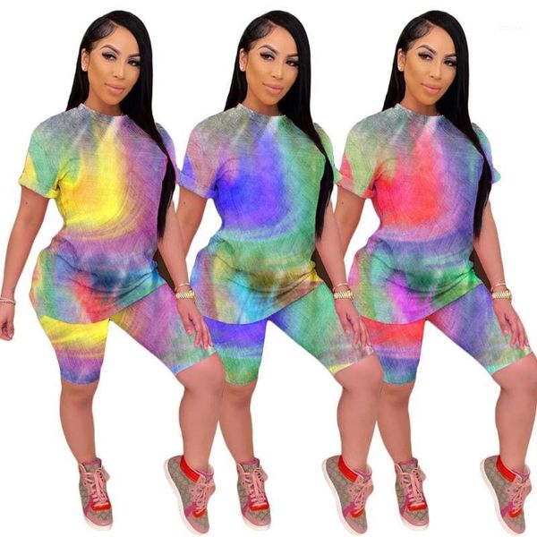 fashionable and casual rainbow tie-dye suit women's two-piece bandage fitness nightclub party two piece dress, White
fashionable and casual rainbow tie-dye suit women's two-piece bandage fitness nightclub party two piece dress, White