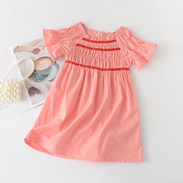 girl's dresses summer grils ruched children cute princess vestidos party clothes 3-7y girl fashion baby girls casual dress, Red;yellow
girl's dresses summer grils ruched children cute princess vestidos party clothes 3-7y girl fashion baby girls casual dress, Red;yellow