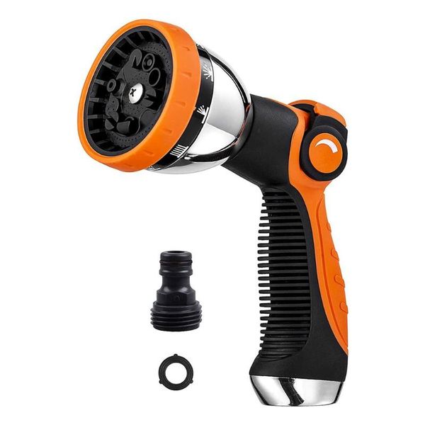 watering equipments garden hose nozzle spray metal duty 10 patterns thumb control on off valve high pressure sprayer
watering equipments garden hose nozzle spray metal duty 10 patterns thumb control on off valve high pressure sprayer