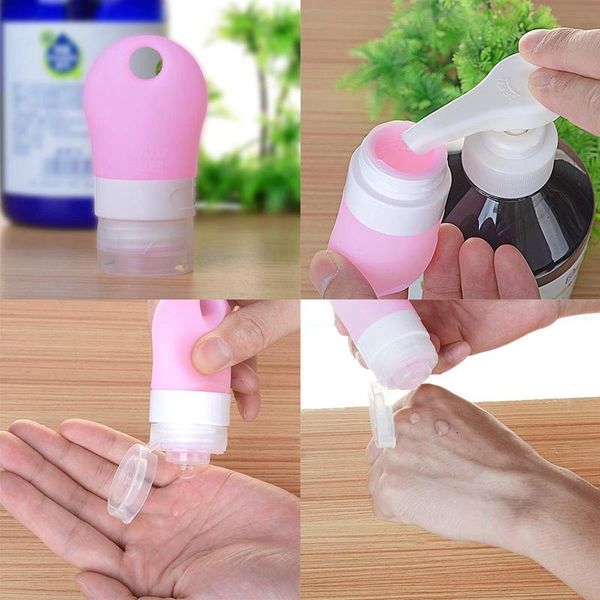 storage bottles & jars 4pcs 38ml portable mini silicone bottle refillable set shampoo container with retractable keychain carrier
storage bottles & jars 4pcs 38ml portable mini silicone bottle refillable set shampoo container with retractable keychain carrier