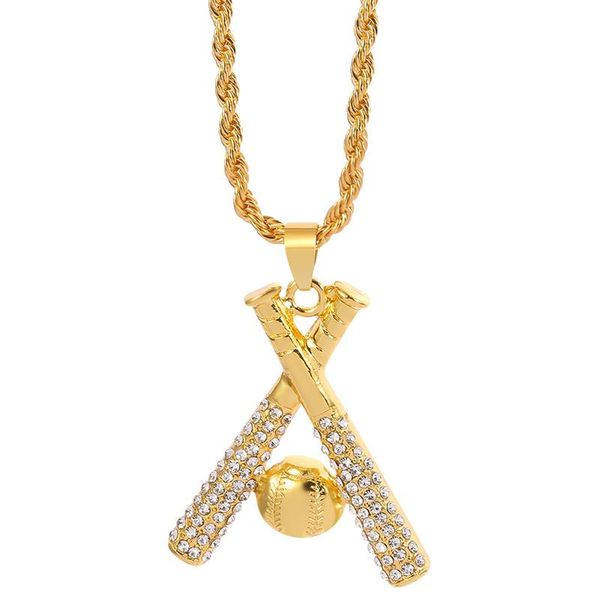 pendant necklaces punk sports hip hop gold crystal baseball bat necklace rock music boy jewelry gift for him, Silver
pendant necklaces punk sports hip hop gold crystal baseball bat necklace rock music boy jewelry gift for him, Silver