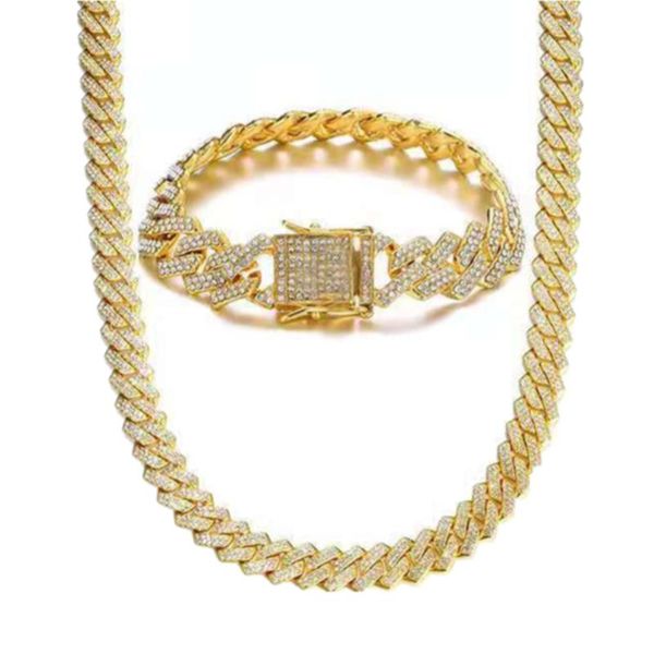 chains hip hop iced out paved rhinestones 15mm full miami curb cuban chain cz bling rapper choker necklace for men jewelry 1 set women, Silver
chains hip hop iced out paved rhinestones 15mm full miami curb cuban chain cz bling rapper choker necklace for men jewelry 1 set women, Silver