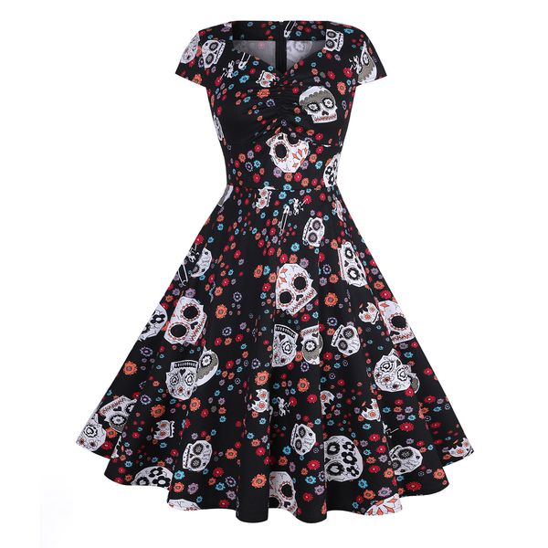 halloween pumpkin skull print dress ladies retro holiday christmas halloween easy carnival, Black;gray
halloween pumpkin skull print dress ladies retro holiday christmas halloween easy carnival, Black;gray