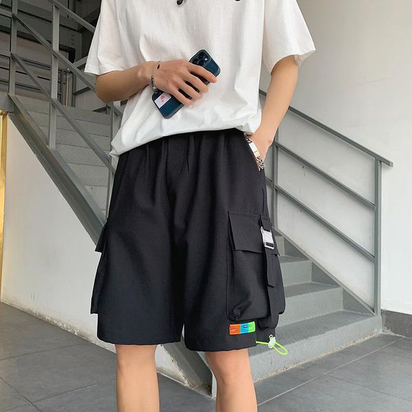 men's shorts 2021 summer street fashion lace casual big pocket jogging beach 3 colors, White;black
men's shorts 2021 summer street fashion lace casual big pocket jogging beach 3 colors, White;black