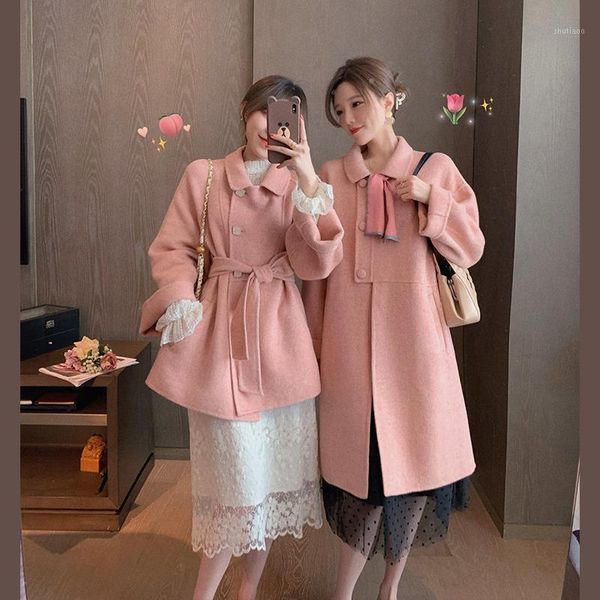 women's wool & blends jacket women coat autumn and winter loose lace-up woolen veste manteau femme, Black
women's wool & blends jacket women coat autumn and winter loose lace-up woolen veste manteau femme, Black