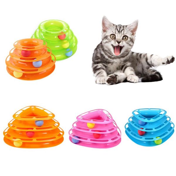 funny pet cat toy track ball tower kitten interactive play intelligence tranning crazy rolling disk supply toys
funny pet cat toy track ball tower kitten interactive play intelligence tranning crazy rolling disk supply toys