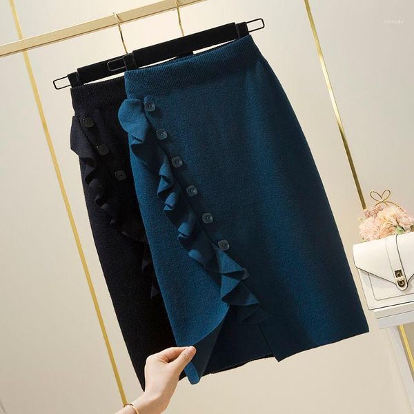 skirts womens knitted straight solid basic ladies high waist knee-length skirt streetwear autumn winter elegant ruffles faldas, Black
skirts womens knitted straight solid basic ladies high waist knee-length skirt streetwear autumn winter elegant ruffles faldas, Black