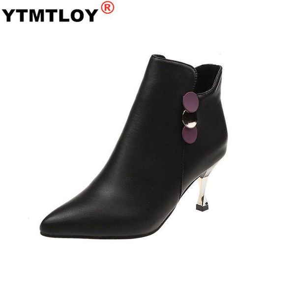 boots spring autumn fashion women zipper soild pointed toe thin heel shoes soft leisure comfortable party, Black
boots spring autumn fashion women zipper soild pointed toe thin heel shoes soft leisure comfortable party, Black
