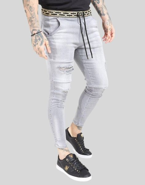 men's jeans siksilk elasticed distressed denim, Blue
men's jeans siksilk elasticed distressed denim, Blue