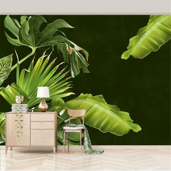 wallpapers milofi custom non-woven wallpaper mural fresh tropical plant plantain nordic modern minimalist tv background wall
wallpapers milofi custom non-woven wallpaper mural fresh tropical plant plantain nordic modern minimalist tv background wall