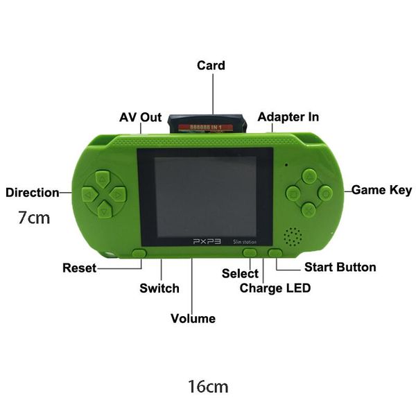 inch 16 bit pxp3 slim station video games player handheld game + one card console built-in 150 classic portable players
inch 16 bit pxp3 slim station video games player handheld game + one card console built-in 150 classic portable players