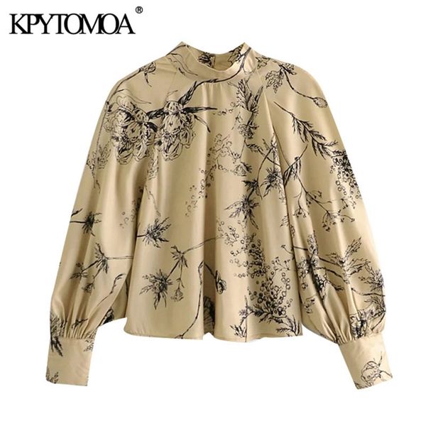 women fashion floral print loose blouse long sleeve back buttons female shirts blusas chic 210420, Black;white
women fashion floral print loose blouse long sleeve back buttons female shirts blusas chic 210420, Black;white