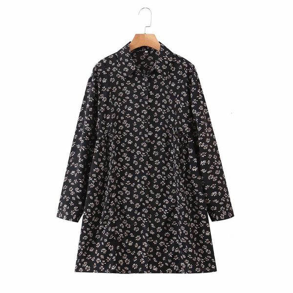 dresses women floral printed long sleeves collared shirt-style short vintage chic mini woman, Black;gray
dresses women floral printed long sleeves collared shirt-style short vintage chic mini woman, Black;gray