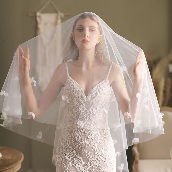 v695 elegant fingertip length bridal veil handmade flower tulle white wedding headdress with hair comb for bride 50cm*70cm, Black
v695 elegant fingertip length bridal veil handmade flower tulle white wedding headdress with hair comb for bride 50cm*70cm, Black