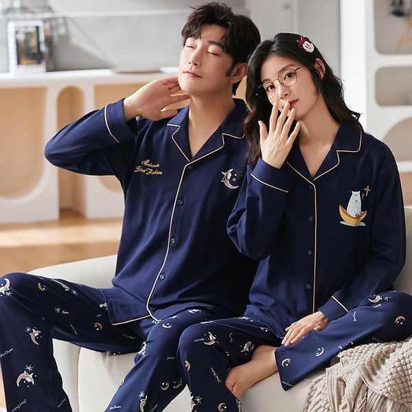 men's sleepwear blue knitted cotton cartoon bear print plus size lounge set winter long sleeve warm cardigan women pajamas couple match, Black;brown
men's sleepwear blue knitted cotton cartoon bear print plus size lounge set winter long sleeve warm cardigan women pajamas couple match, Black;brown