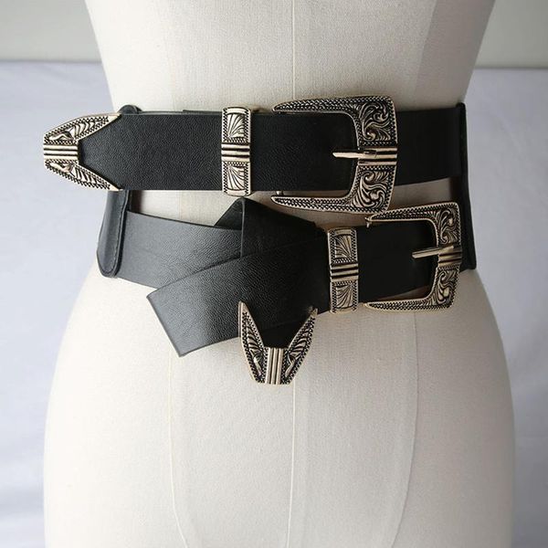belts women's fashionable pu leather buckle cummerbunds all-match double-headed belt exquisite metal wide waistbands, Black;brown
belts women's fashionable pu leather buckle cummerbunds all-match double-headed belt exquisite metal wide waistbands, Black;brown