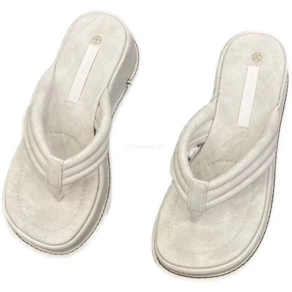 slippers l women 2021 fashion clip toe sandals wedge platform soft casual female candy color flock flip flops, Black
slippers l women 2021 fashion clip toe sandals wedge platform soft casual female candy color flock flip flops, Black