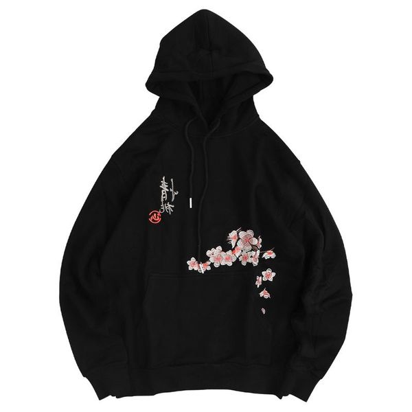 men's hoodies & sweatshirts hip hop mens embroidery kanji peach blossom autumn loose hooded pullovers cotton harajuku hoodie swatshirt, Black
men's hoodies & sweatshirts hip hop mens embroidery kanji peach blossom autumn loose hooded pullovers cotton harajuku hoodie swatshirt, Black
