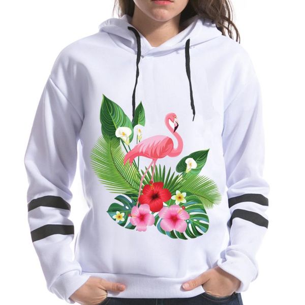 women's hoodies & sweatshirts flamingo print women harajuku flower leaves printting hooded female 2021 spring fashion long sleeve, Black
women's hoodies & sweatshirts flamingo print women harajuku flower leaves printting hooded female 2021 spring fashion long sleeve, Black