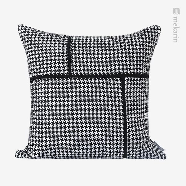 cushion/decorative pillow modern and simple model room sofa cushion black white houndstooth square stitching el bedroom
cushion/decorative pillow modern and simple model room sofa cushion black white houndstooth square stitching el bedroom