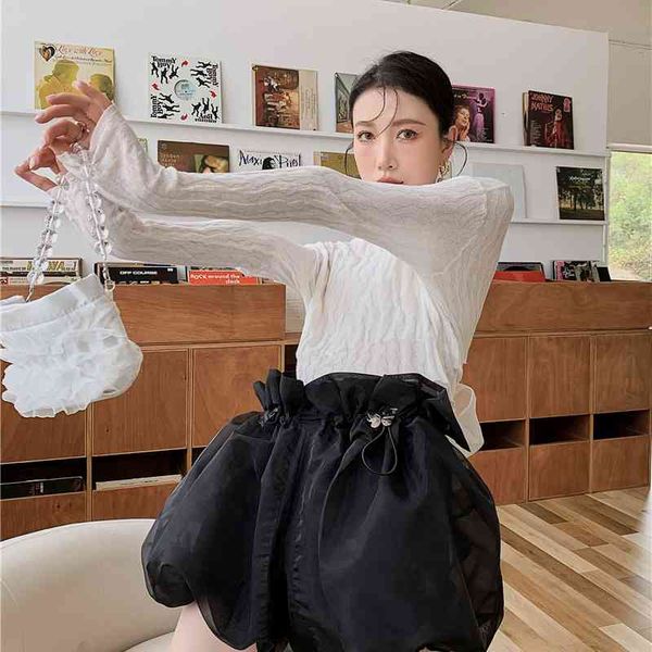 women's shorts mesh bloomer women black summer puff high waisted skirt designer butterfly drawstring mini korean g0xz, White;black
women's shorts mesh bloomer women black summer puff high waisted skirt designer butterfly drawstring mini korean g0xz, White;black