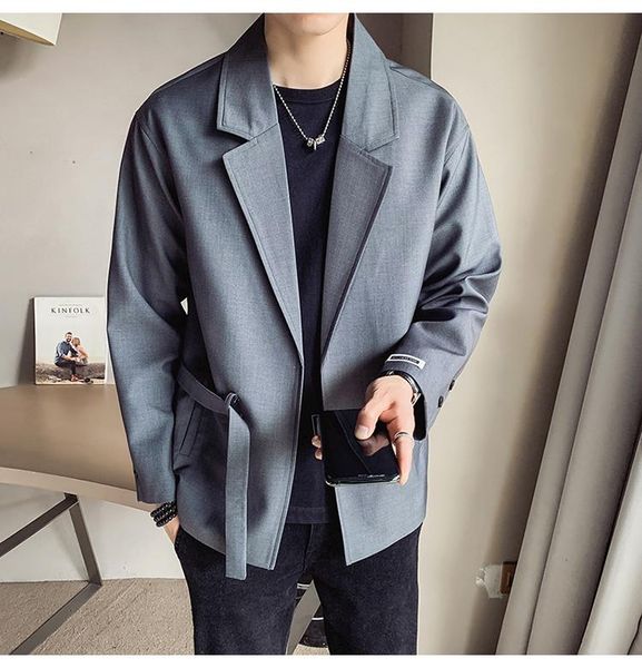 men's suits & blazers fashion buckle casual jacket long sleeve size m-xxxl solid coat m2, White;black
men's suits & blazers fashion buckle casual jacket long sleeve size m-xxxl solid coat m2, White;black