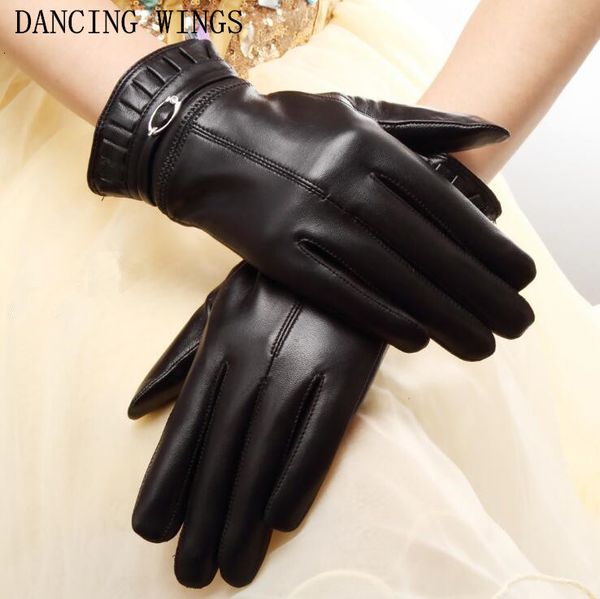 mittens thermal winter plus velvet women gloves fashion buckle genuine sheepskin leather glove black driving gloves luvas al, Blue;gray
mittens thermal winter plus velvet women gloves fashion buckle genuine sheepskin leather glove black driving gloves luvas al, Blue;gray
