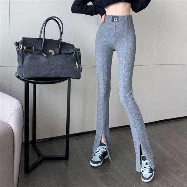 women's pants & capris knitted slit leg flare women office lady clothes solid straight vintage streetwear work 2021, Black;white
women's pants & capris knitted slit leg flare women office lady clothes solid straight vintage streetwear work 2021, Black;white