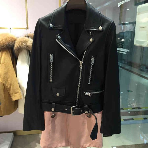 ftlzz new autumn women pu jacket woman zipper belt short coat female black punk bomber faux leather outwear 200917
ftlzz new autumn women pu jacket woman zipper belt short coat female black punk bomber faux leather outwear 200917