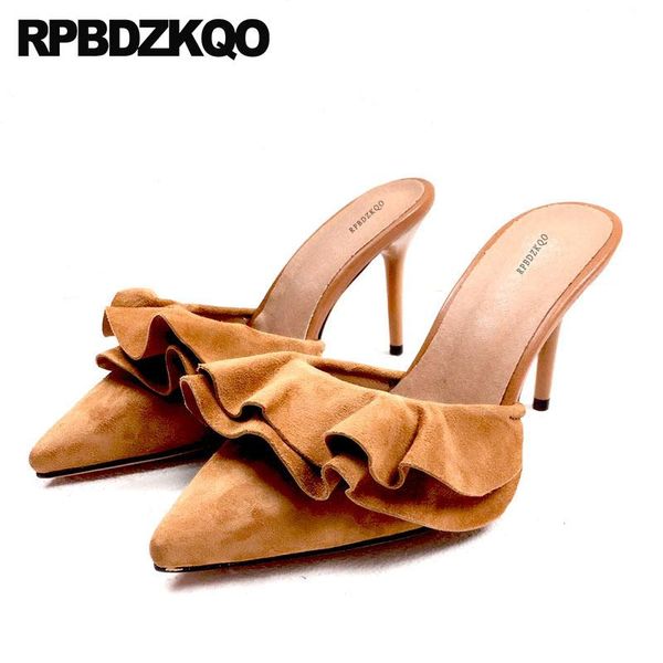 kawaii yellow pumps royal blue pointed toe brown thin suede mules slipper women green high heels shoes genuine leather sandals dress, Black
kawaii yellow pumps royal blue pointed toe brown thin suede mules slipper women green high heels shoes genuine leather sandals dress, Black