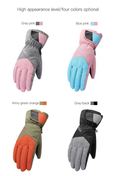 adults winter gloves, thickened cold-proof gloves for cycling skiing skating mountaineering, Black
adults winter gloves, thickened cold-proof gloves for cycling skiing skating mountaineering, Black