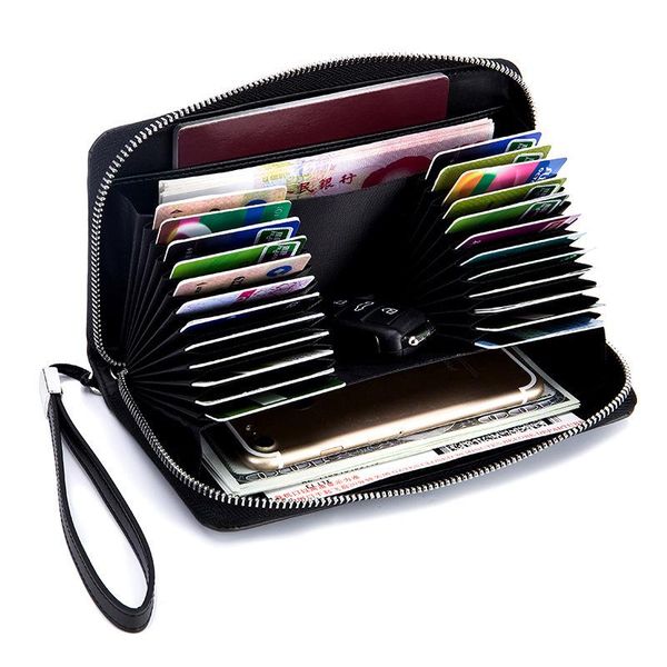 card holders zipper phone purses men genuine leather money bag casual travel wallet passport holder organizer high capacity minimalist, Brown;gray
card holders zipper phone purses men genuine leather money bag casual travel wallet passport holder organizer high capacity minimalist, Brown;gray