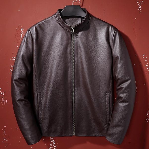 men's leather & faux 2021 style thin jacket men formal 100% genuine leatherleather slim boy coat spring autumn, Black
men's leather & faux 2021 style thin jacket men formal 100% genuine leatherleather slim boy coat spring autumn, Black