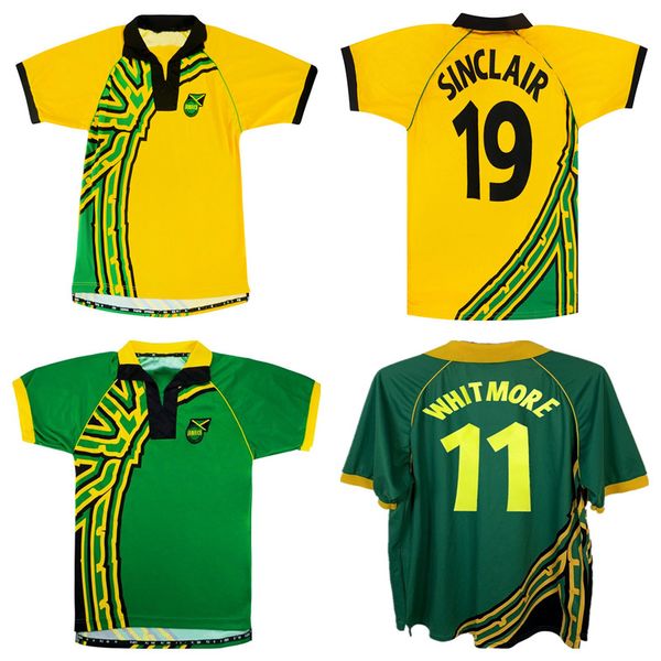 1998 jamaica retro soccer jersey earle gayle whitmore burton frank sinclair home away vintage classic football shirt, Black;yellow
1998 jamaica retro soccer jersey earle gayle whitmore burton frank sinclair home away vintage classic football shirt, Black;yellow
