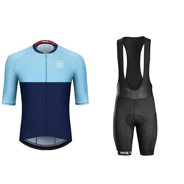 racing sets kapvoe cycling jersey short-sleeved suit blue road bike mountain clothes bicycle riding equipment 20d gel pad shorts men, Black;blue
racing sets kapvoe cycling jersey short-sleeved suit blue road bike mountain clothes bicycle riding equipment 20d gel pad shorts men, Black;blue