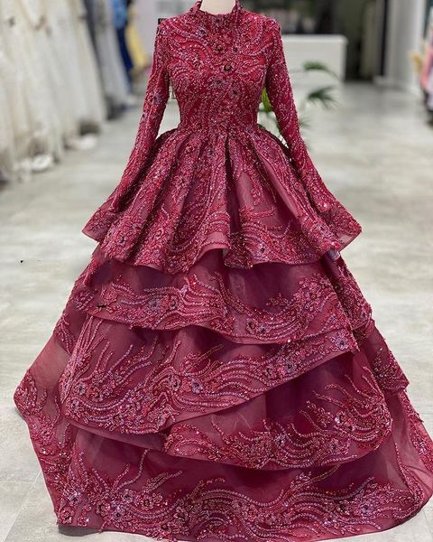 2022 plus size arabic aso ebi burgundy luxurious muslim prom dresses lace beaded evening formal party second reception gowns dress zj163, Black
2022 plus size arabic aso ebi burgundy luxurious muslim prom dresses lace beaded evening formal party second reception gowns dress zj163, Black