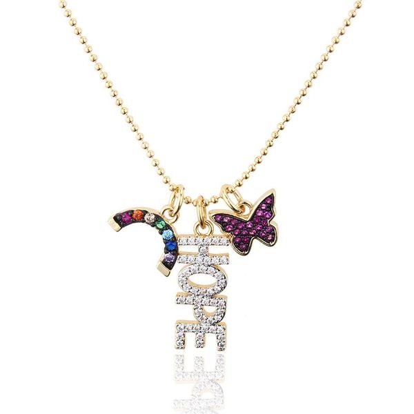 charm hope letter necklaces exquisite cubic zirconia butterfly pendant necklace for women simple gold silver color chain jewelry
charm hope letter necklaces exquisite cubic zirconia butterfly pendant necklace for women simple gold silver color chain jewelry
