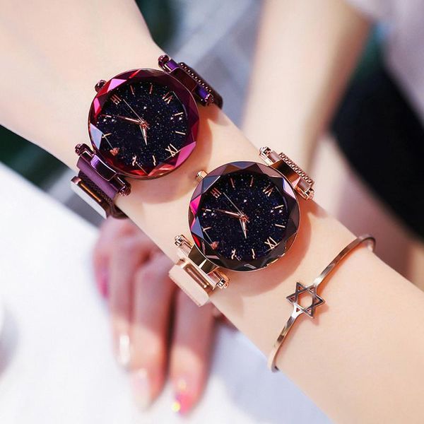 wristwatches luxury women's watches bracelet quartz stainless steel illuminate magnet watch women starry sky wrist ladies dress clock, Slivery;brown
wristwatches luxury women's watches bracelet quartz stainless steel illuminate magnet watch women starry sky wrist ladies dress clock, Slivery;brown