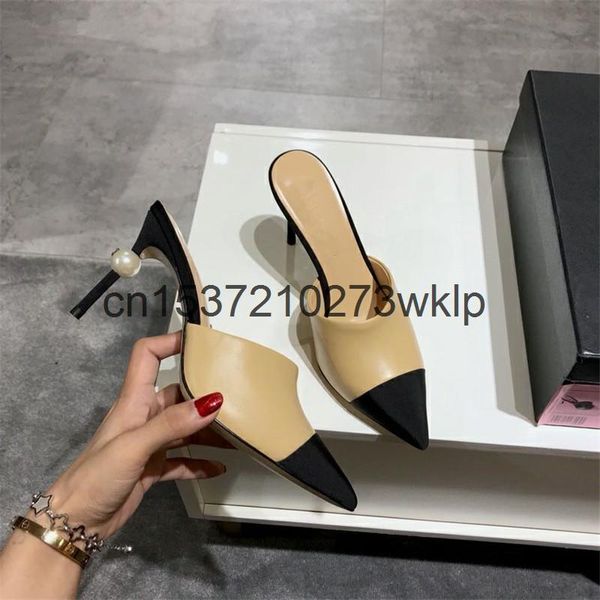 woman shoes pointed toe high heelblack leather thin heels pumps white pearls decorations party dress, Black
woman shoes pointed toe high heelblack leather thin heels pumps white pearls decorations party dress, Black
