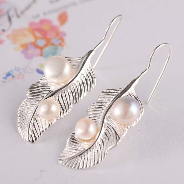 hoop & huggie meibapj real s925 sterling silver fashion atmosphere feather inlaid pearl earrings exquisite party gift jewelry, Golden;silver
hoop & huggie meibapj real s925 sterling silver fashion atmosphere feather inlaid pearl earrings exquisite party gift jewelry, Golden;silver