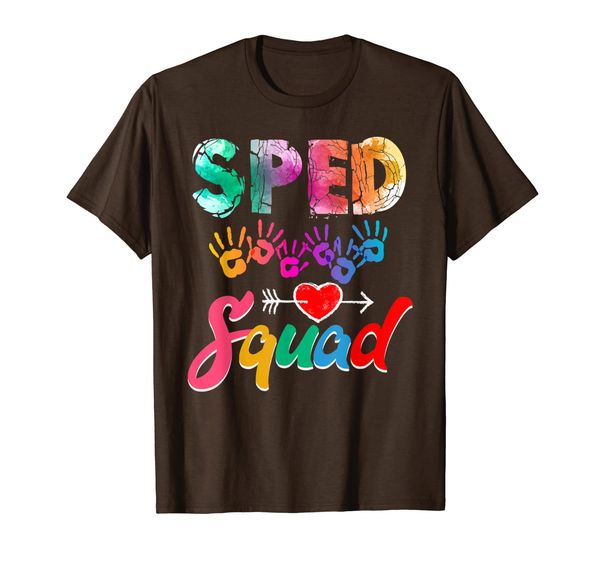sped squad special education teacher squad gift for teacher t-shirt, White;black