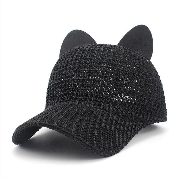 summer cute cat ear breathable sunscreen mesh baseball caps womens adjustable snapback gorras planas hip hop bone casquette hats, Blue;gray
summer cute cat ear breathable sunscreen mesh baseball caps womens adjustable snapback gorras planas hip hop bone casquette hats, Blue;gray