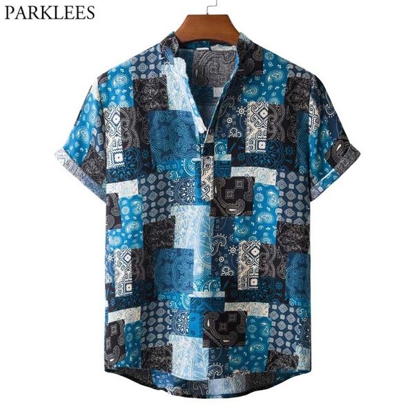 blue tribal floral print hawaiian shirt men short sleev henley neck shirt men casual holiday vacation beach wear chemise 3xl 210522, White;black
blue tribal floral print hawaiian shirt men short sleev henley neck shirt men casual holiday vacation beach wear chemise 3xl 210522, White;black