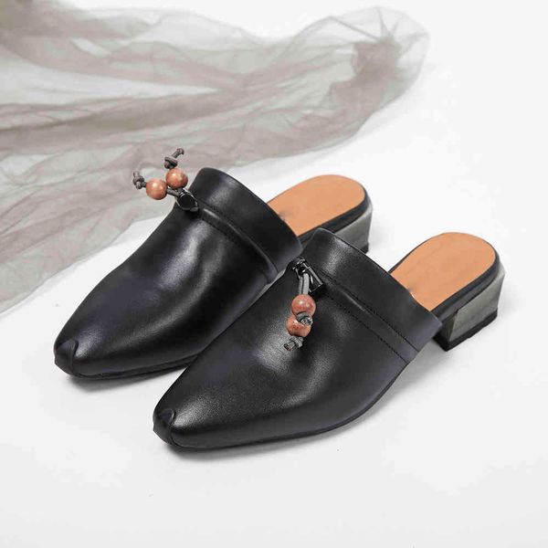 sandals and thick with outdoor slippers female summer fashion retro first layer leather outer wear sa 58h1, Black
sandals and thick with outdoor slippers female summer fashion retro first layer leather outer wear sa 58h1, Black