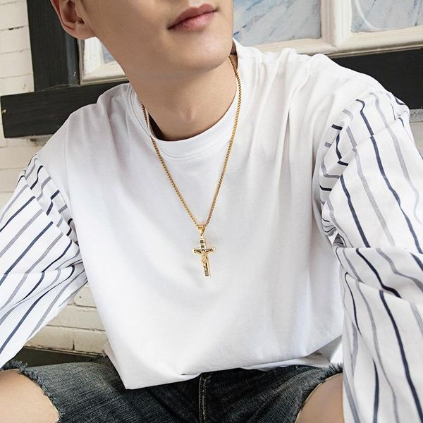 pendant necklaces the 2021tide restoring ancient ways is classic cross necklace personality joker titanium steel factory outlet, Silver
pendant necklaces the 2021tide restoring ancient ways is classic cross necklace personality joker titanium steel factory outlet, Silver