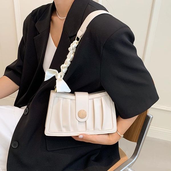 evening bags elegant female folds ribbon shoulder bag pleated pu leather women handbag travel messenger
evening bags elegant female folds ribbon shoulder bag pleated pu leather women handbag travel messenger